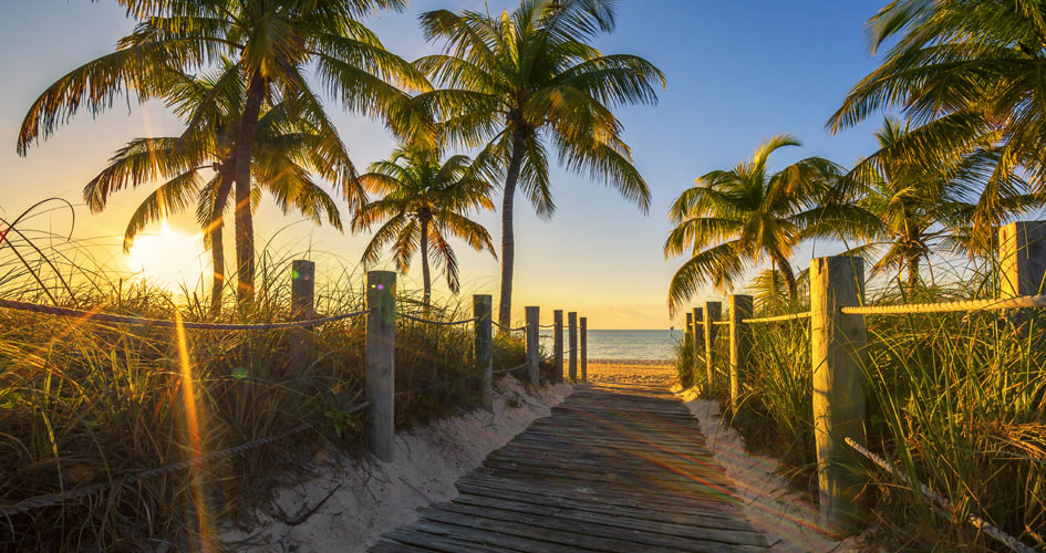 Key West pathway to beach